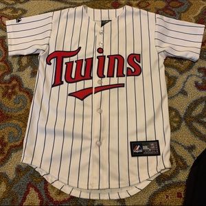 MN Twins MLB Jersey genuine merchandise joe Mauer youth small